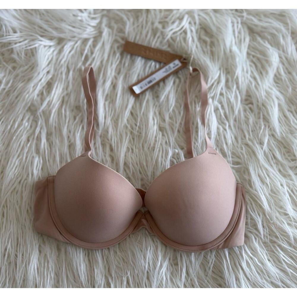 Skims Fits Everybody Push Up Demi Bra Mica Size 32C